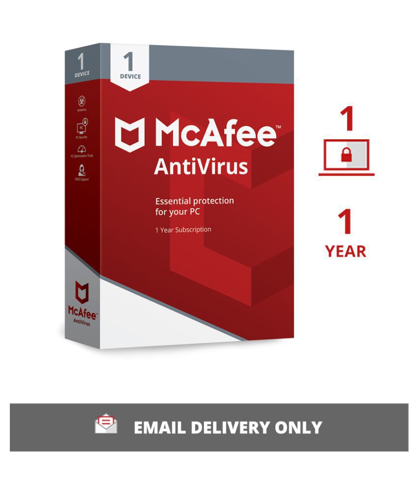 McAfee Antivirus (1 PC / 1 Year) - Delivered via Email
