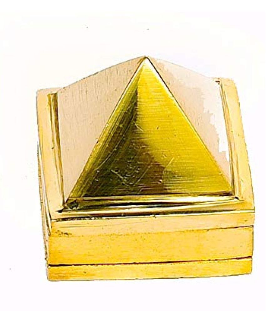     			Rudradivine 3 Layers Brass Pyramid Vastu Wish Multi layered 1 Inches Pure Brass Pyramid