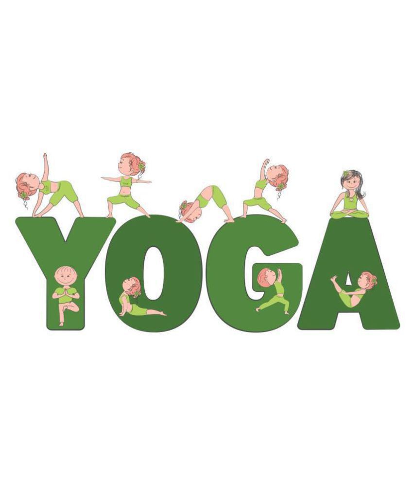     			Asmi Collection Kids Doing Yoga Religious & Inspirational Sticker ( 35 x 75 cms )
