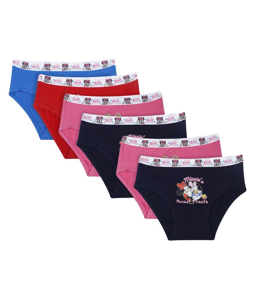     			Bodycare Kids Girls Assorted Minnie & Friends Printed Panty pack of 6 Size 60