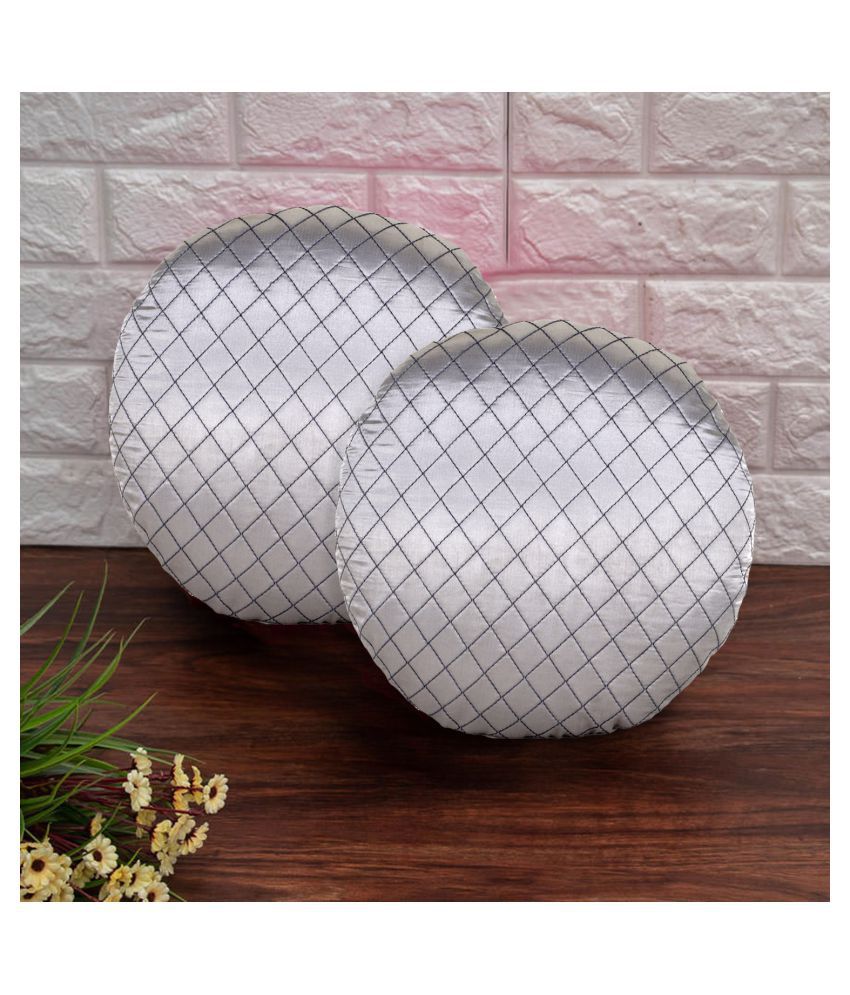    			mezposh Set of 2 Satin Cushion Covers 30X30 cm (12X12)