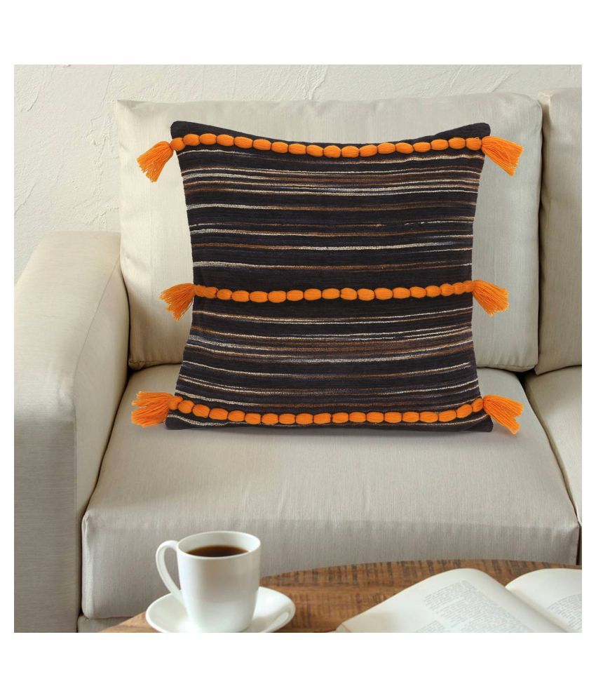     			mezposh Single Cotton Cushion Covers 40X40 cm (16X16)