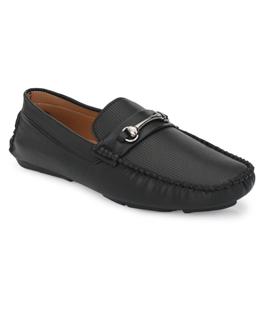 lee fox loafers black
