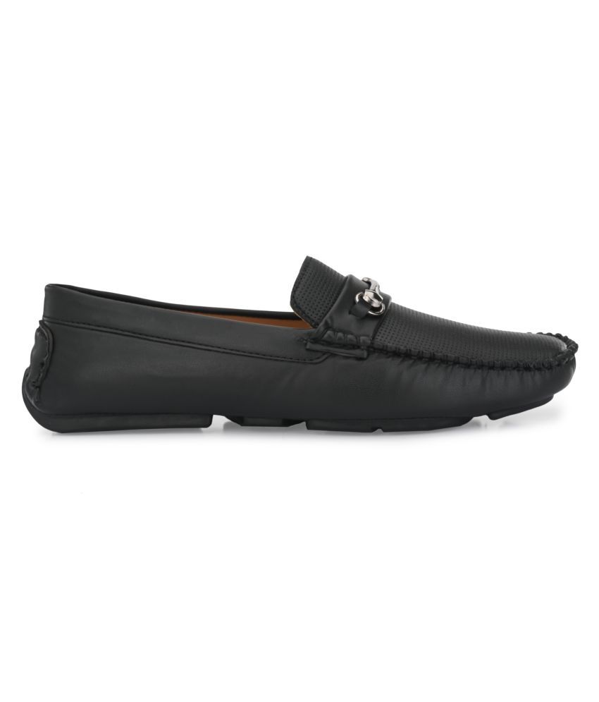 lee fox loafers black