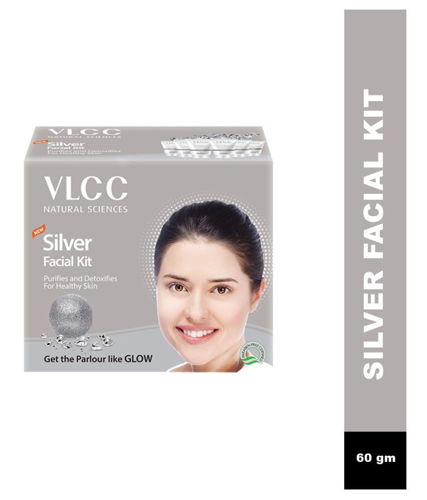     			VLCC Silver Facial Kit, 60 g, For Skin Purifying Facial with Silver