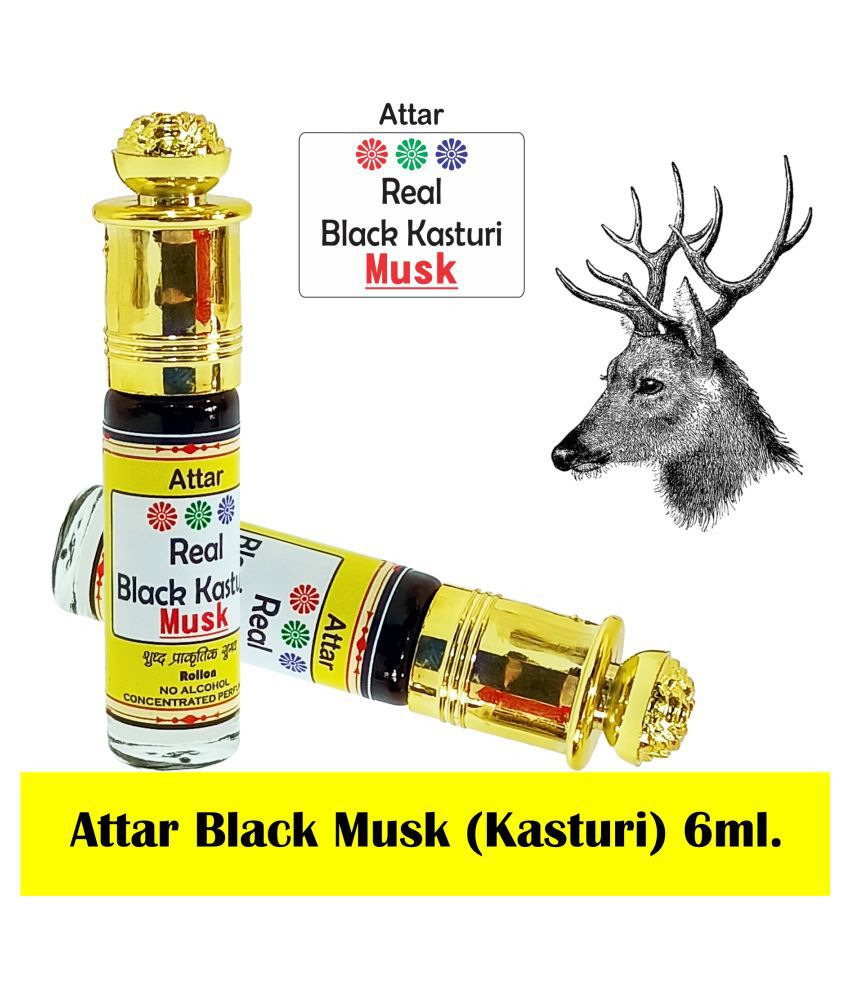     			INDRA SUGANDH BHANDAR Attar Black Musk|Kasturi 6ml Rollon Pack