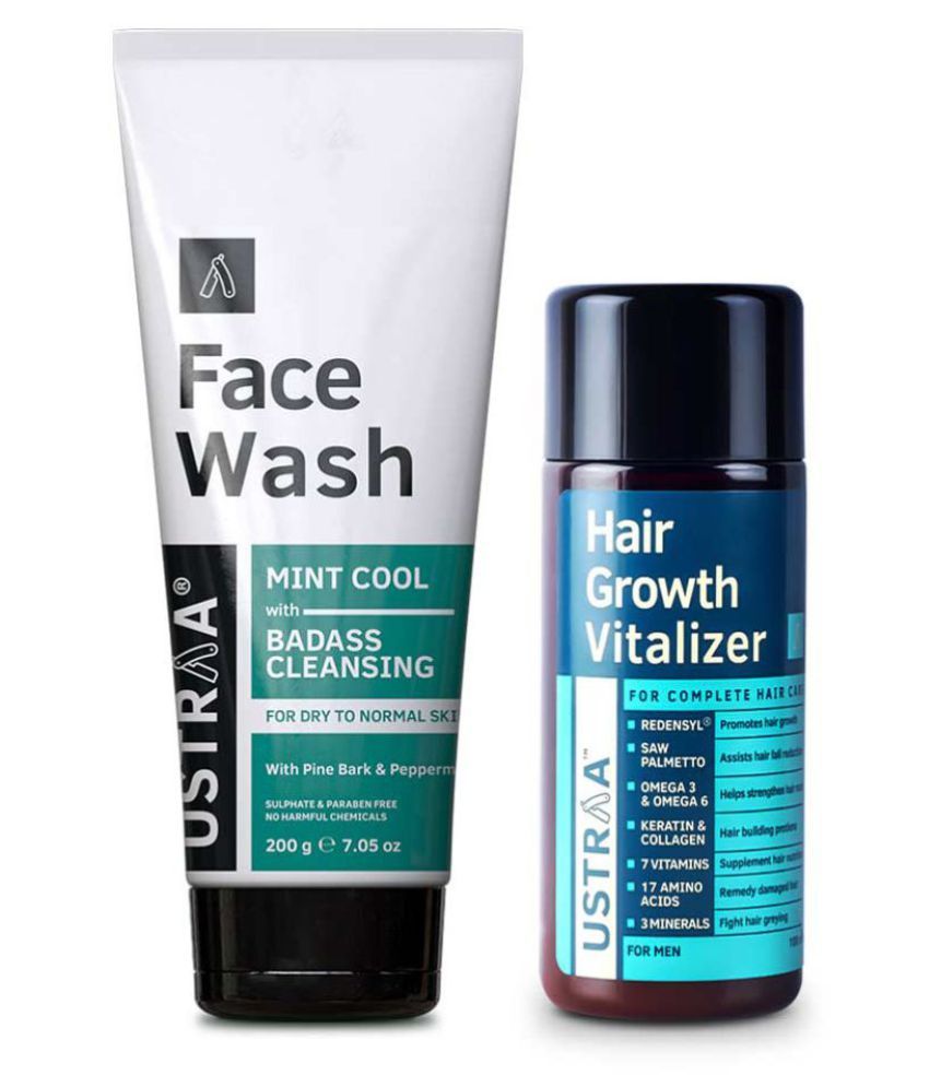Ustraa Hair Growth Vitalizer - 100ml and Face Wash Dry Skin - 200g: Buy Ustraa Hair Growth Vitalizer - 100ml and Face Wash Dry Skin - 200g at Best Prices in India - Snapdeal Ustraa Hair Growth Vitalizer - 100ml and Face Wash Dry Skin - 200g: Buy Ustraa Hair Growth Vitalizer - 100ml and Face Wash Dry Skin - 200g at Best Prices in India - Snapdeal