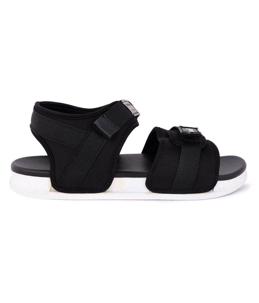 aadi men black sandals