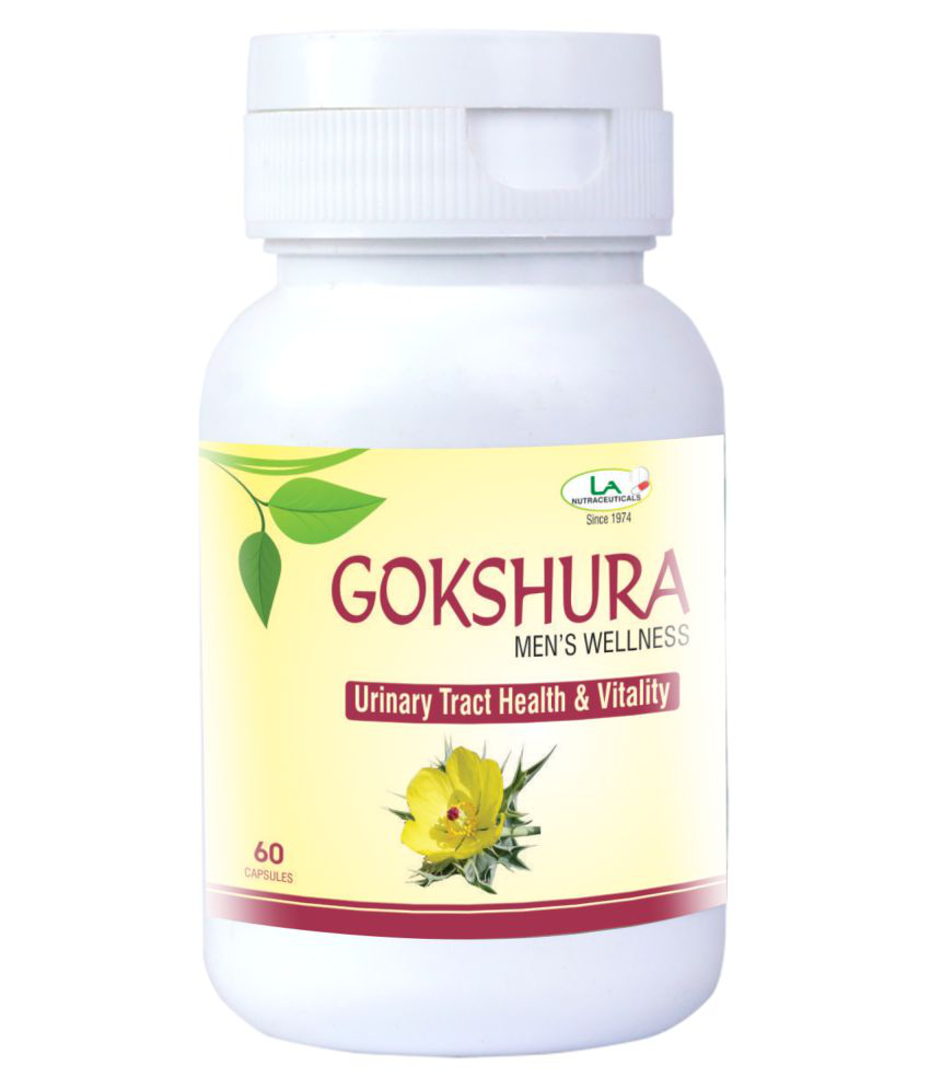 LA NUTRACEUTICALS Gokshura (Men's Wellness)  Pure Veg Capsule 60 no.s Pack Of 2