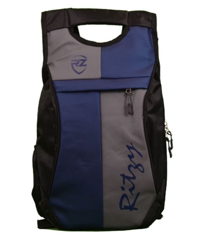     			Ritzy Blue Polyester College Bag