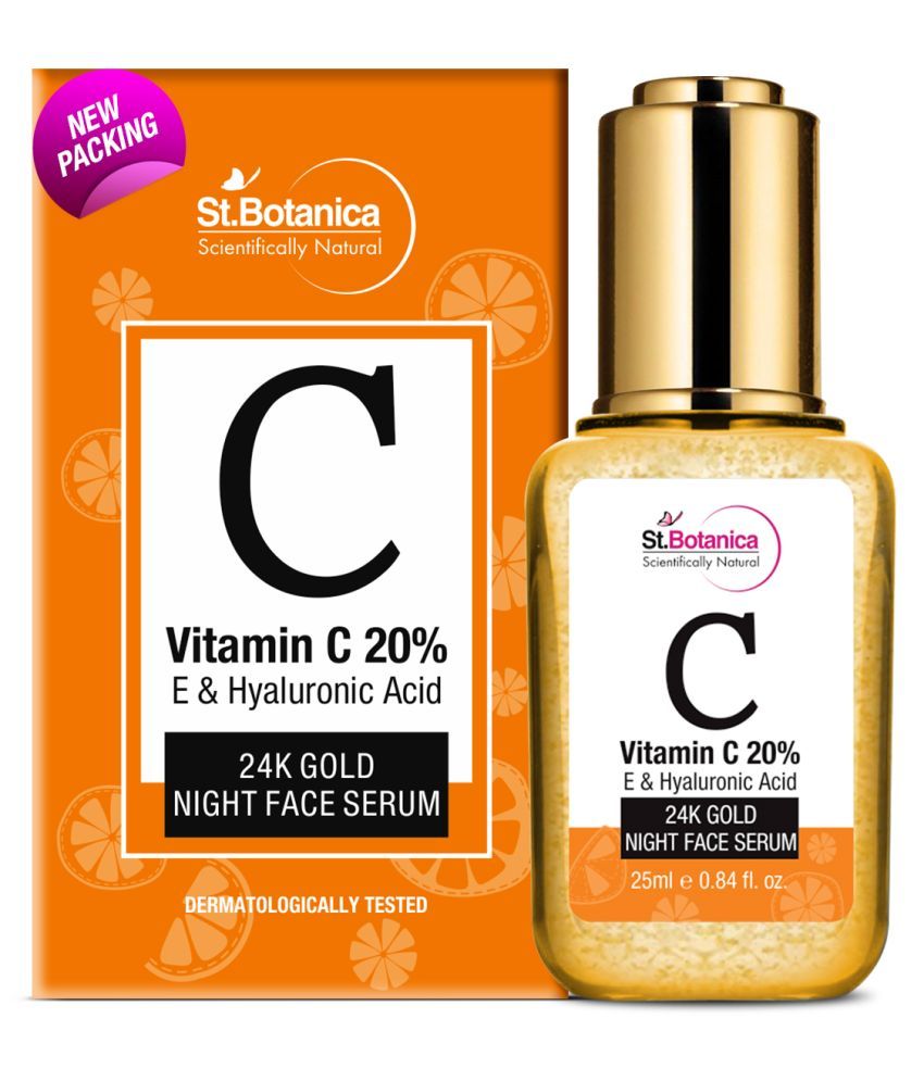 StBotanica Niacinamide 10% Face Serum + Vitamin C 20% and 24K Face ...