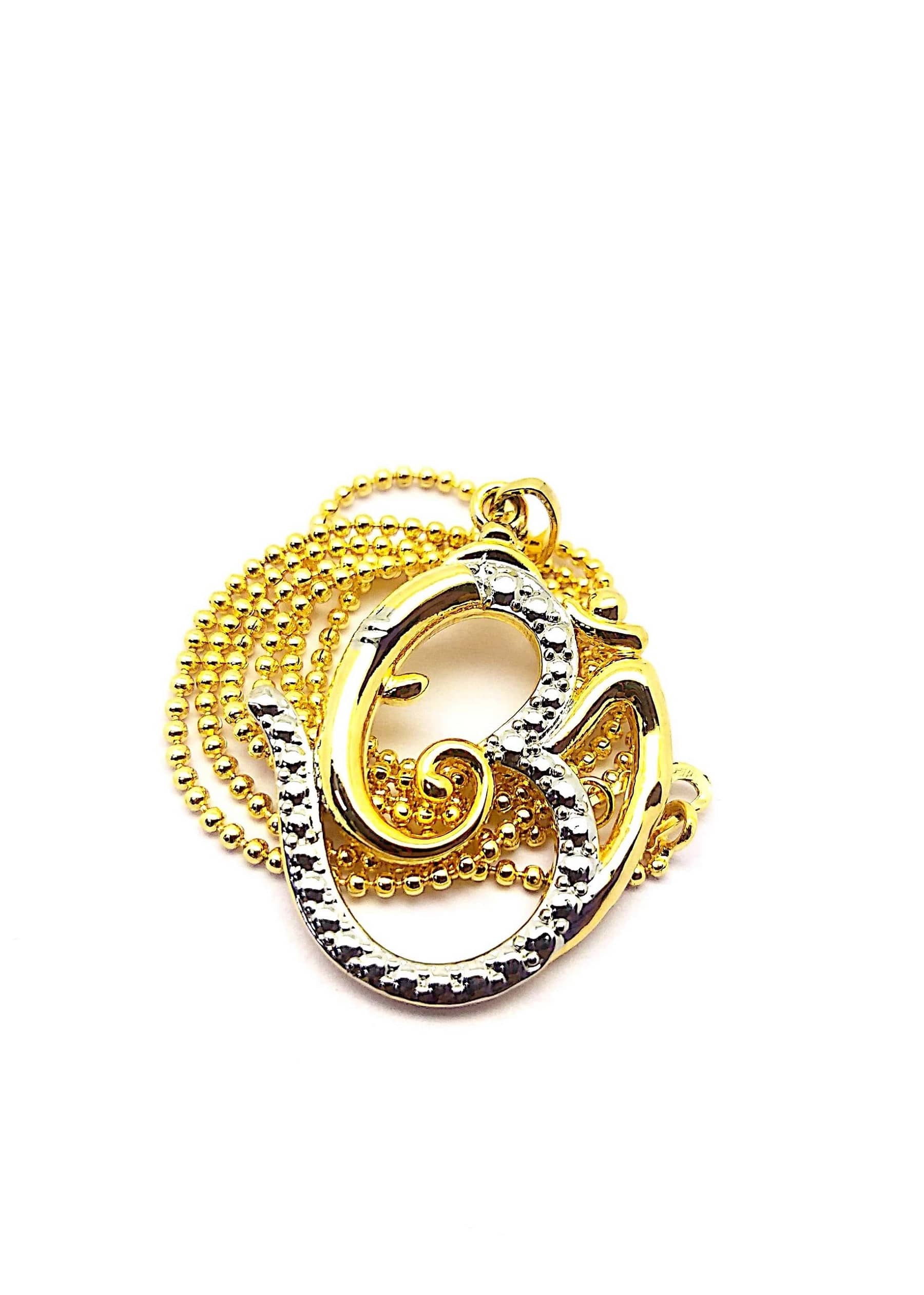 REAL ART JEWELRY Duel Tone Plated "Ganesha Om" Pendent