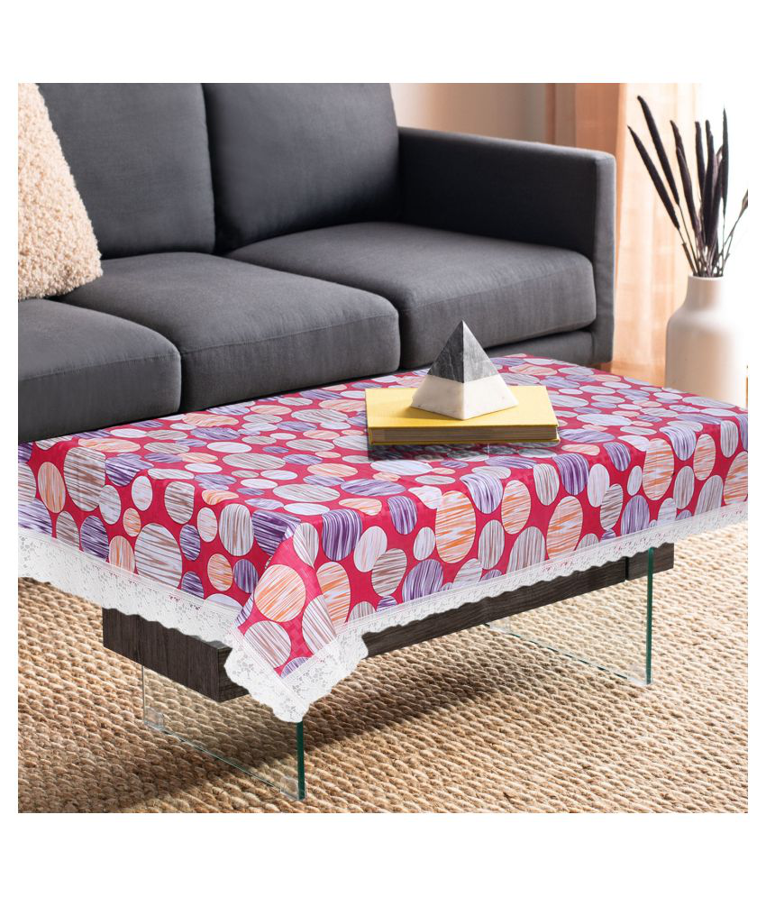     			HOMETALES Multicolor PVC Table Cover (Pack of 1)