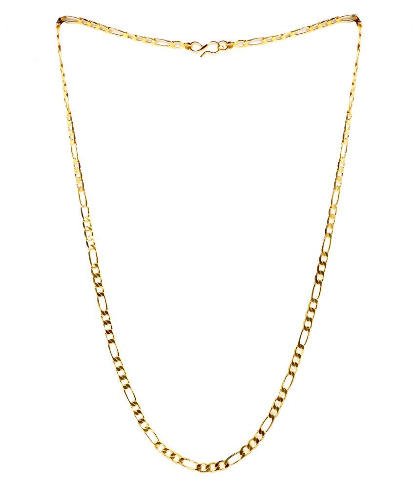 JIPPA Stylish Golden Chain Fashionable Round Fisher Gold Plated Chain