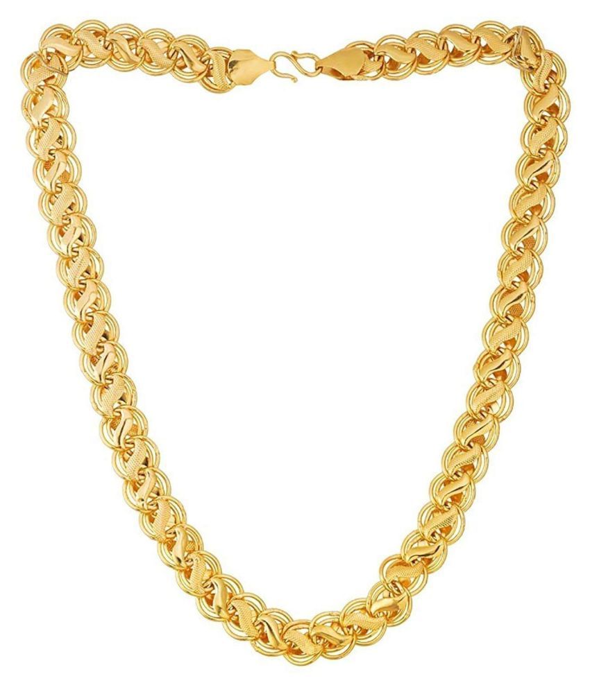 JIPPA Stylish Golden Chain Fashionable Round Fisher Gold Plated Chain