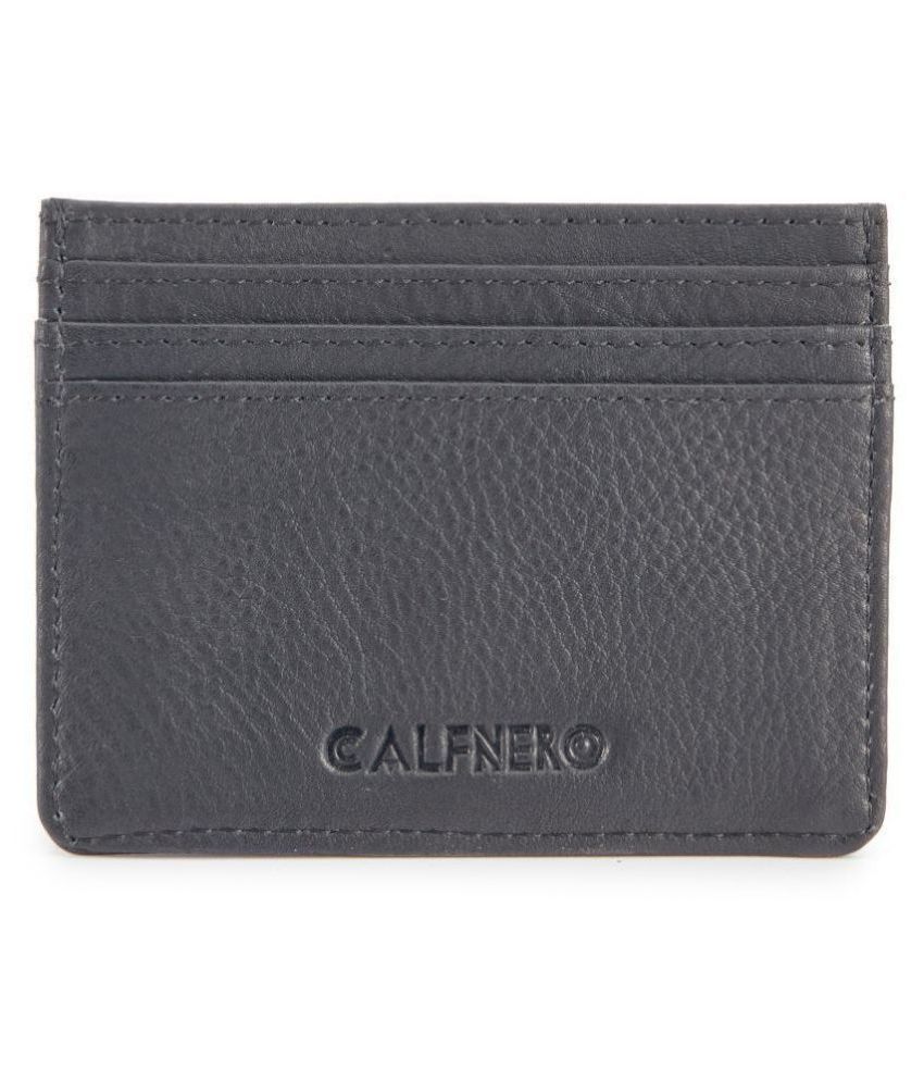     			Calfnero Men's Genuine Leather Card Case