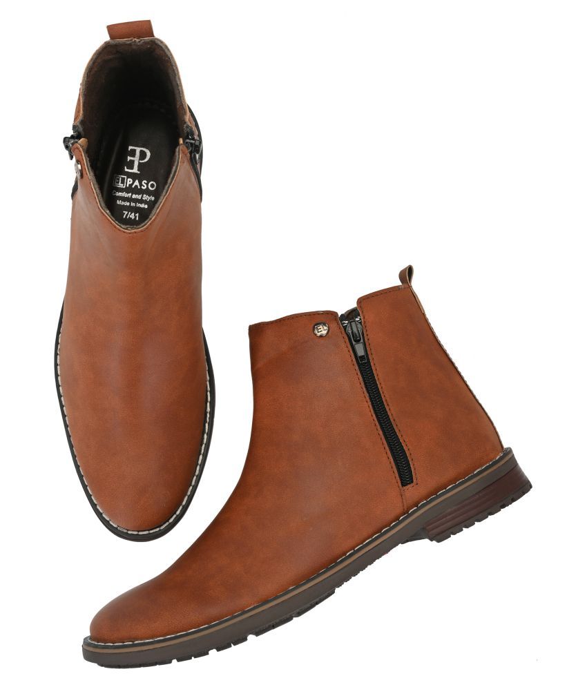El Paso Tan Chelsea boot Buy El Paso Tan Chelsea boot Online at Best