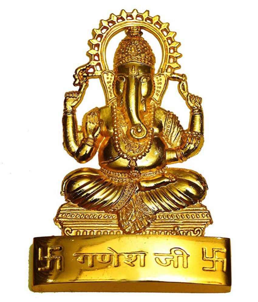     			RUDRA DIVINE - Lord Ganesha Brass Idol