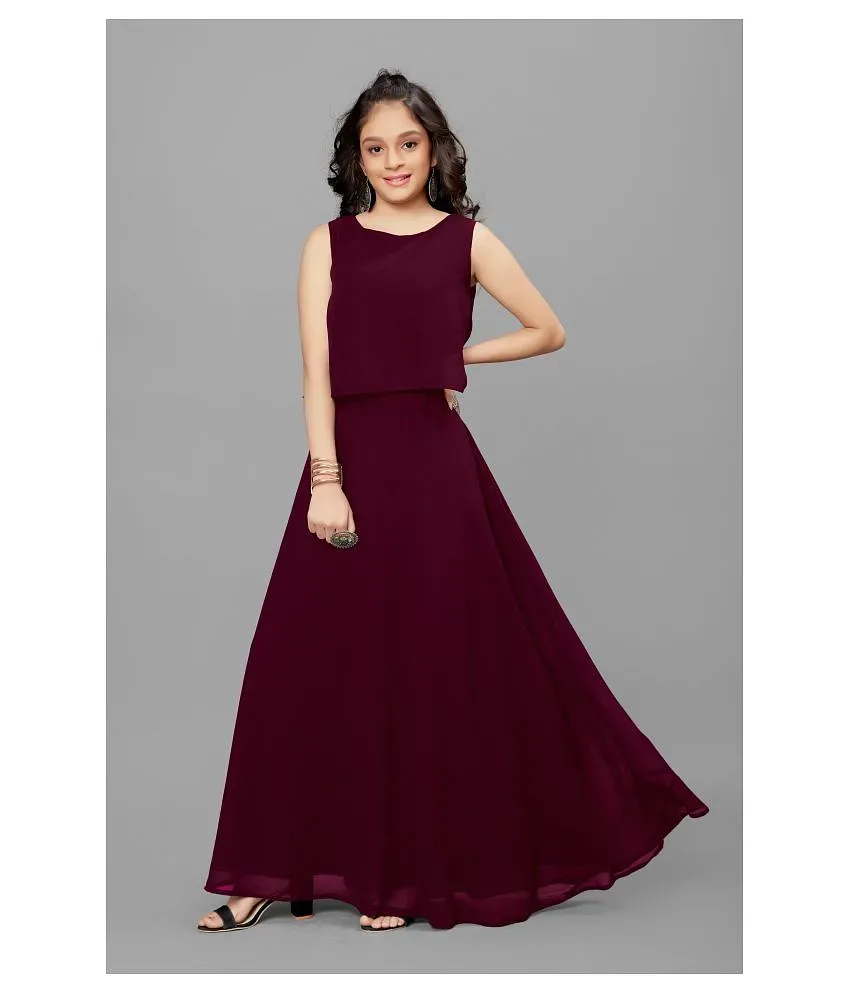 JULEE  Sky Blue Net Girls Gown  Pack of 1   Buy JULEE  Sky Blue Net Girls  Gown  Pack of 1  Online at Low Price  Snapdeal