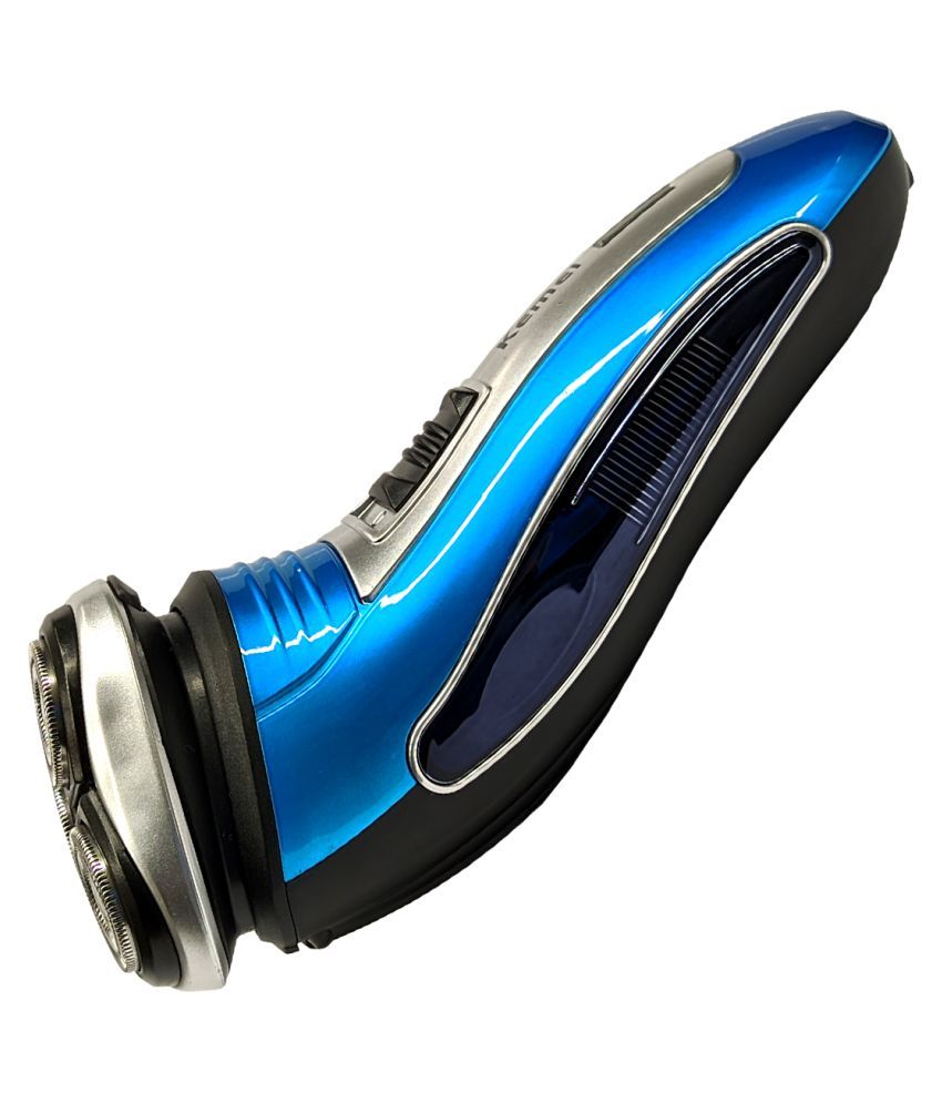 QS 2in1 Waterproof Rechargeable 3 Blade Beard Mustache Foil Shaver With