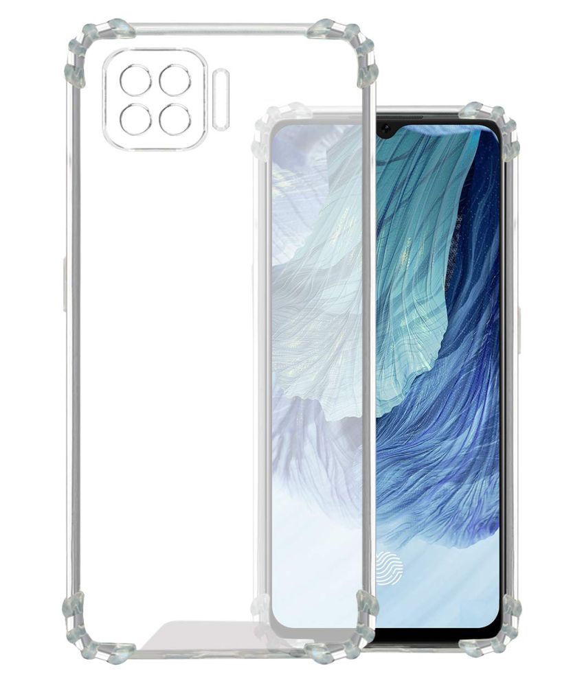     			Oppo F17 Bumper Cases Kosher Traders - Transparent Premium Transparent Case