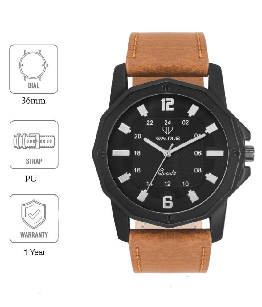     			Walrus WWM-JHY-020902-DD-03 Leather Analog Men's Watch