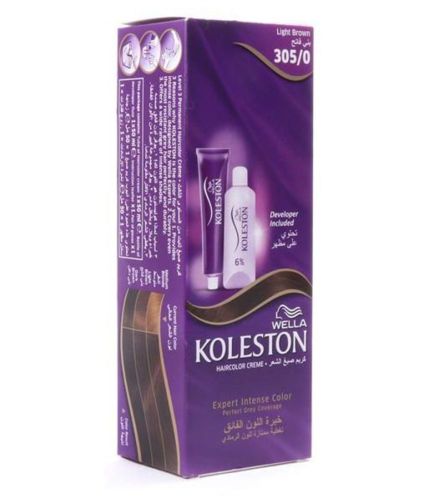 KOLESTON Hair Colour 305/0 Semi Permanent Hair Color Light Brown 50 mL Buy KOLESTON Hair Colour