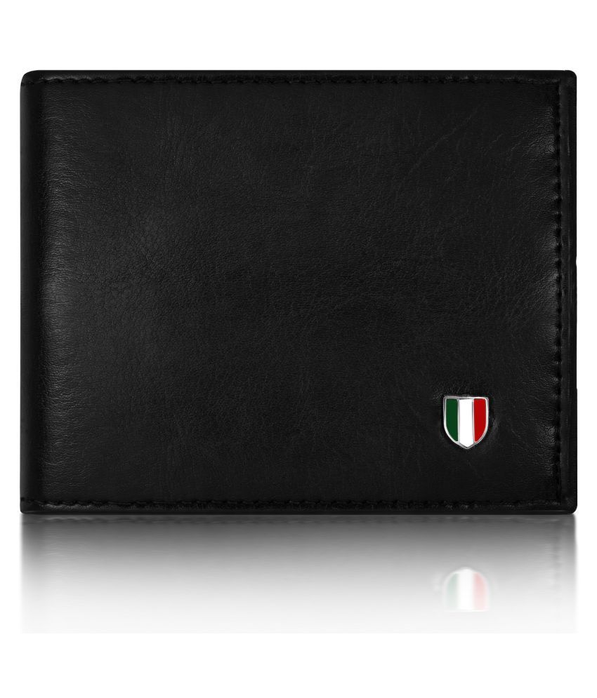     			GIOVANNY Faux Leather Black Casual Regular Wallet (Men's Purse)