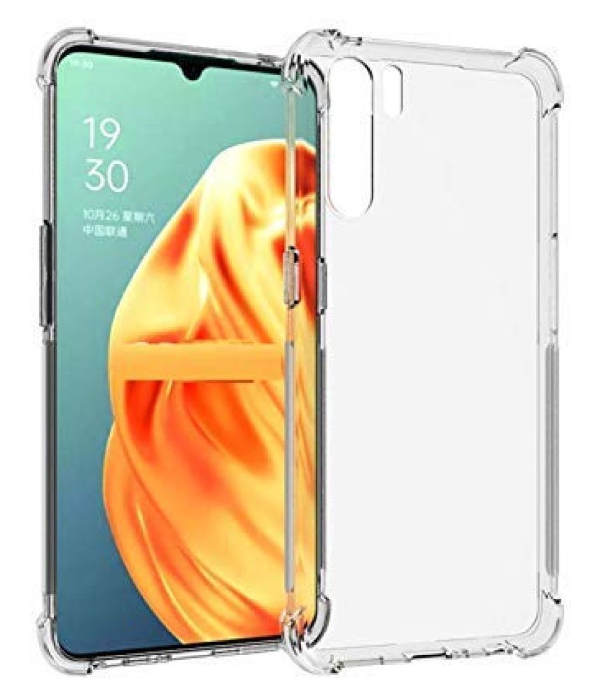     			Oppo F15 Bumper Cases Kosher Traders - Transparent Premium Transparent Case