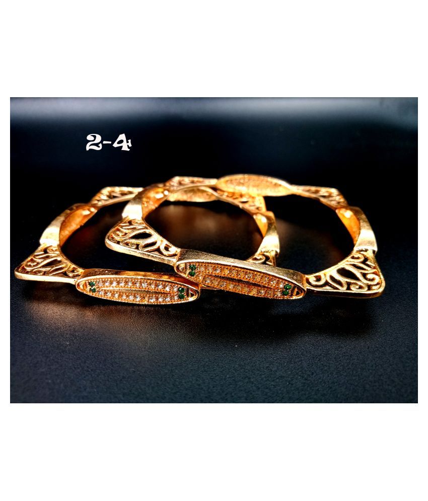     			KRIMO Traditional Gold Plated Designer Bangles Jewellery For Women / Girls-100350