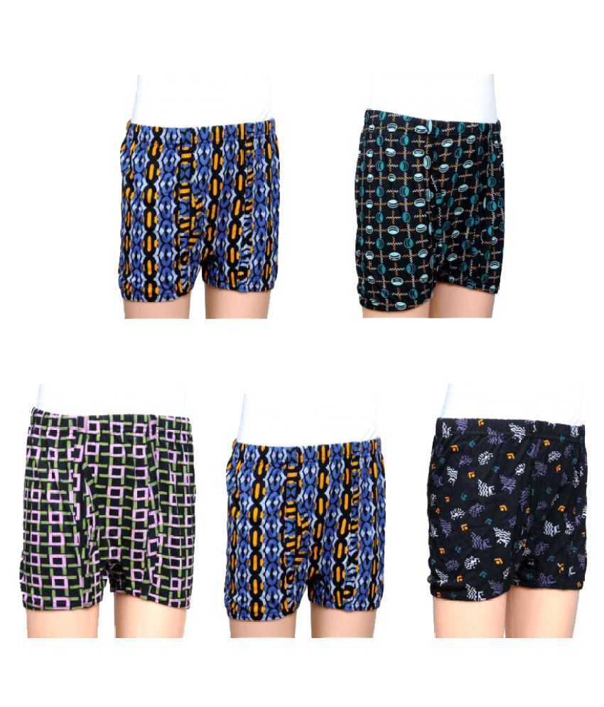     			Dixcy Scott Crazy Cotton Printed Multicolour Trunk/Bloomer/Underwear/ for Kids/Boys/Girls - Pack of 5