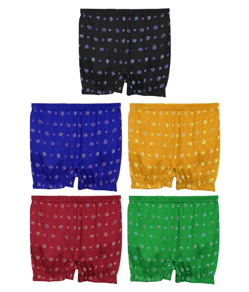 Dixcy Josh Cotton Printed Multicolour Inner Bloomers for Kids/Boys/Girls - Pack of 5