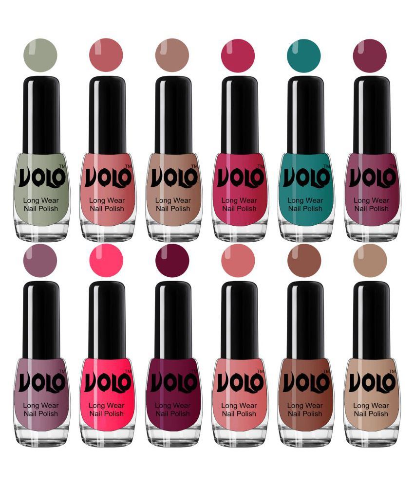     			VOLO Best Affordable FullYear Collection Nail Polish Combo 12 Pcs Multi Glossy 60 mL