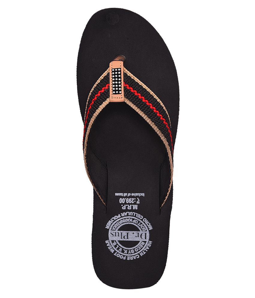Dr Plus Black Flats Price in India- Buy Dr Plus Black Flats Online at Snapdeal