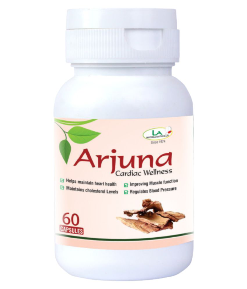     			LA NUTRACEUTICALS Arjuna Herbal (Cardiac Wellness) Capsule 60 no.s Pack Of 2
