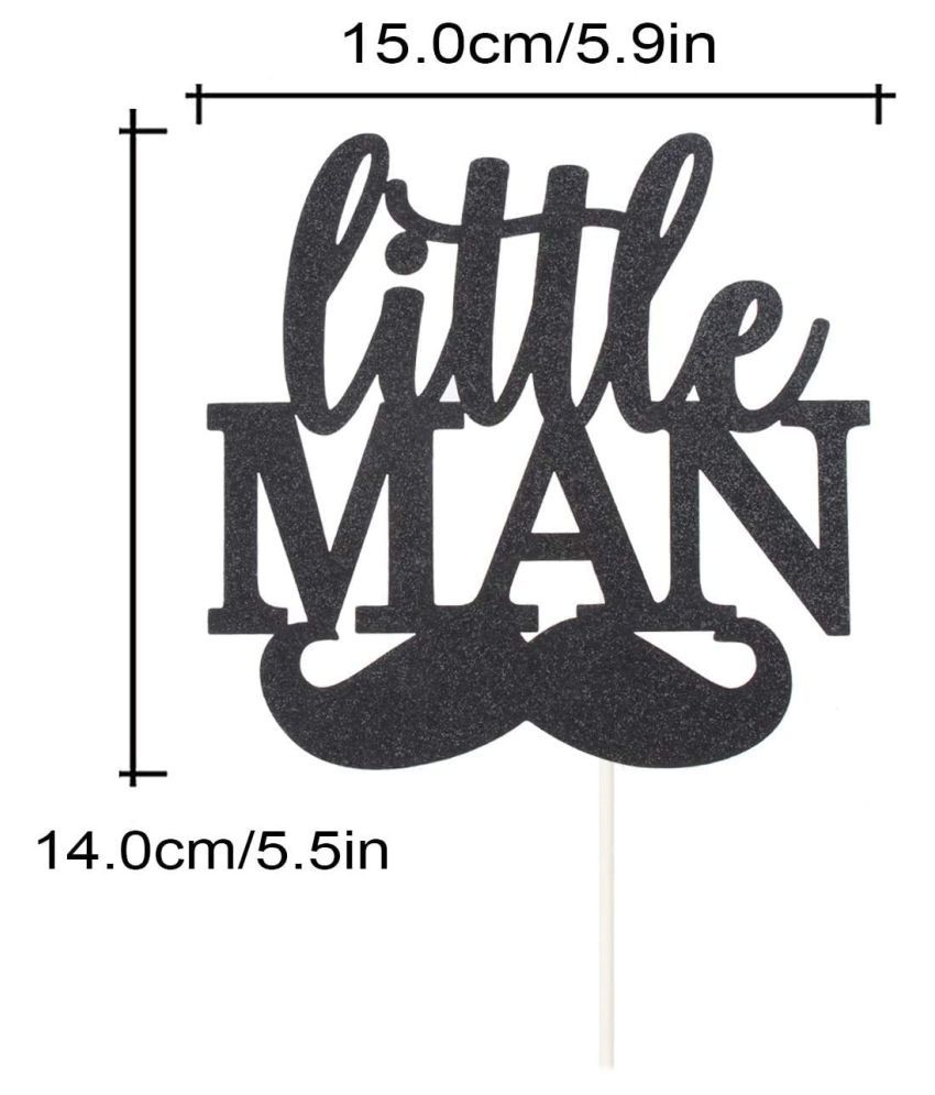 Zyozi Party Decoration Little Man With Mustache Silhouette Boy Baby Shower Cake Topper Buy Zyozi Party Decoration Little Man With Mustache Silhouette Boy Baby Shower Cake Topper Online At Low Price