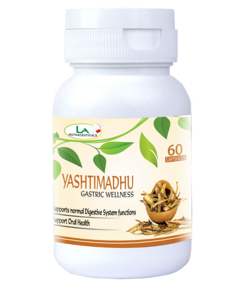     			LA NUTRACEUTICALS Yashimadhu (Gastric Wellness) Capsule 60 no.s Pack Of 2