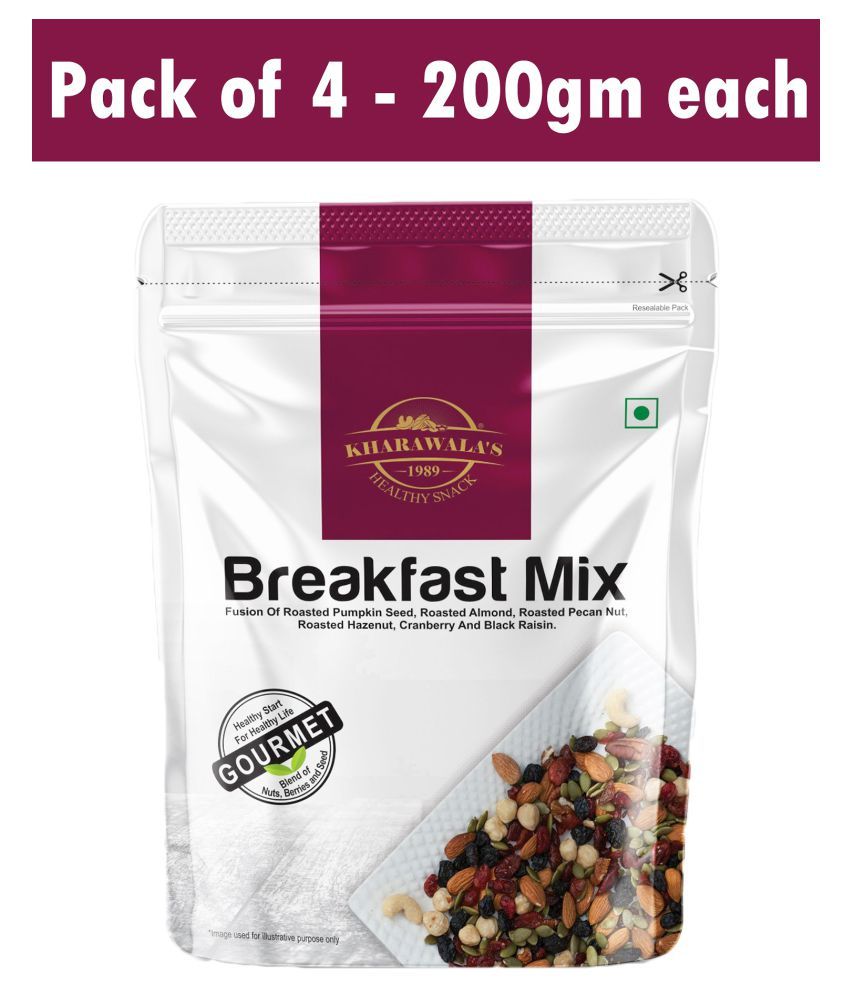     			KHARAWALA's Breakfast Mix Healthy Start for Healthy Life Pack of 4 (200gms each)