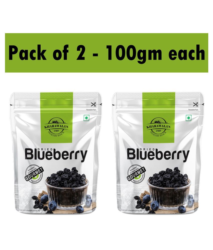     			KHARAWALA's Dried Blueberry Antioxidant & Vitamin Rich Pack of 2 (100gms each)