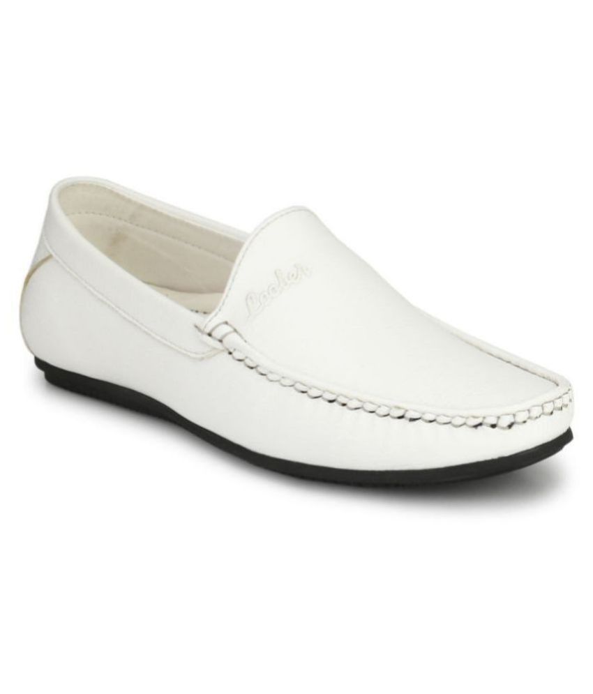     			Fashion Victim White Loafers