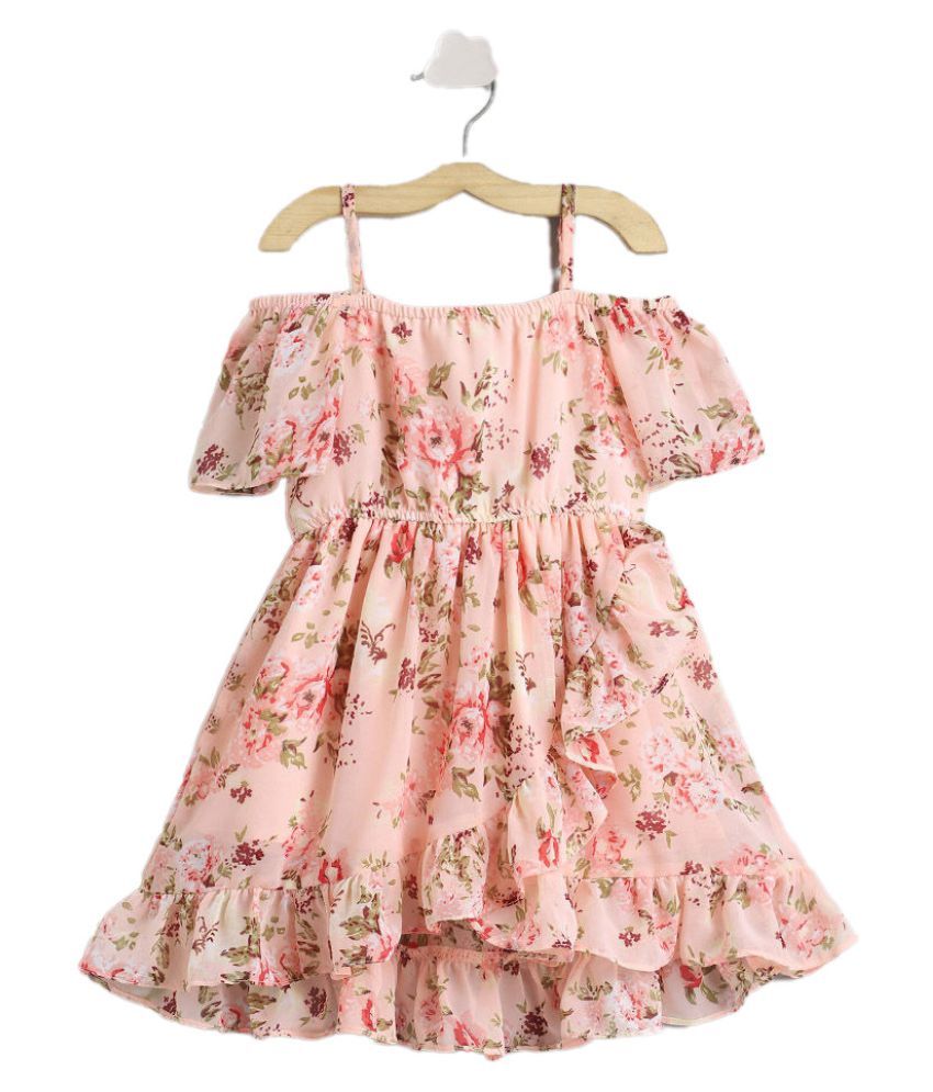 Hopscotch Girls Polyester Floral Print 