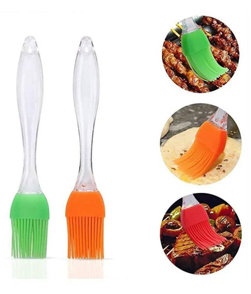 Kitchen Silicone Flat Pastry Brush Silicon Oil Cooking Brush for Grilling,  Tandoor, Cooking, Baking, Oil Brush