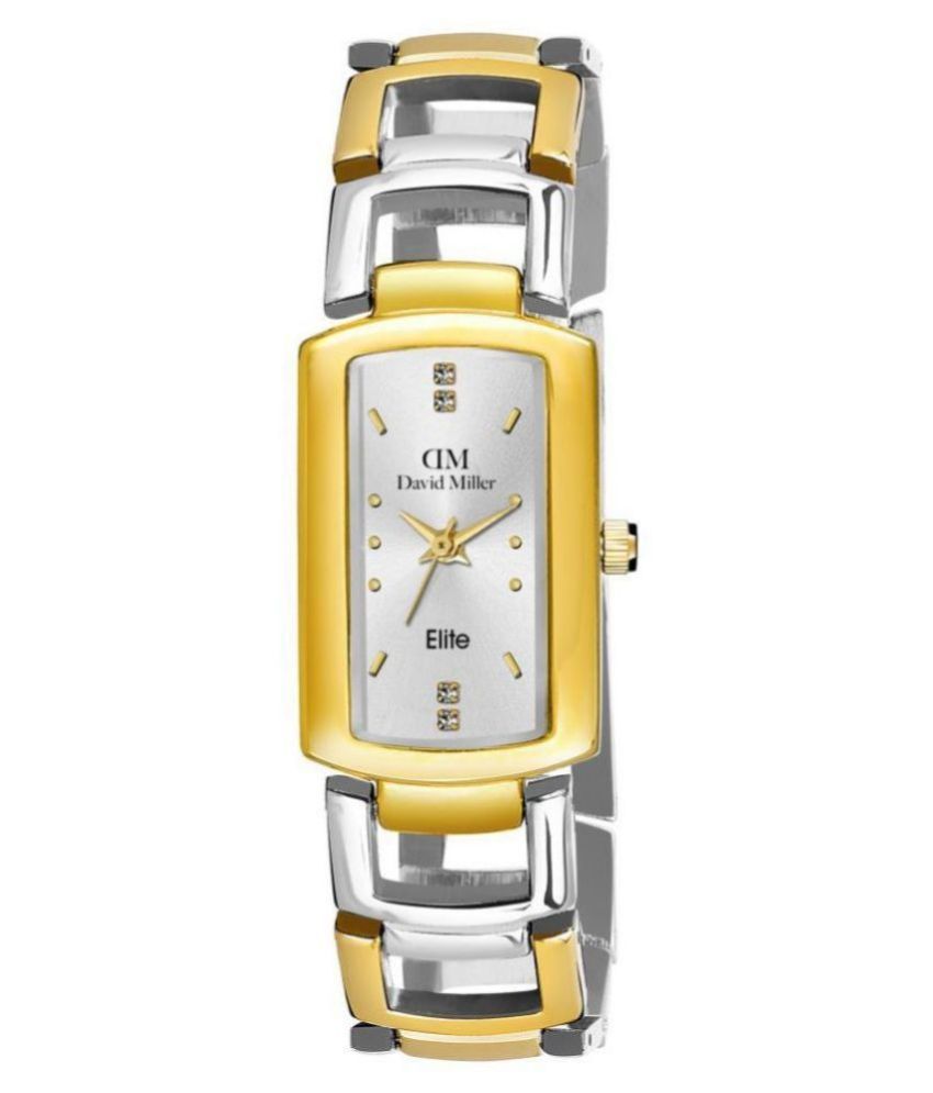     			David Miller - Multicolor Brass Analog Womens Watch