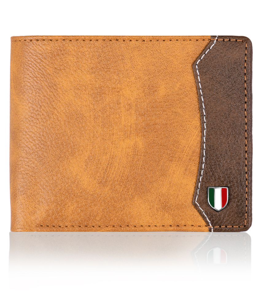     			GIOVANNY - Tan Faux Leather Men's Regular Wallet ( Pack of 1 )