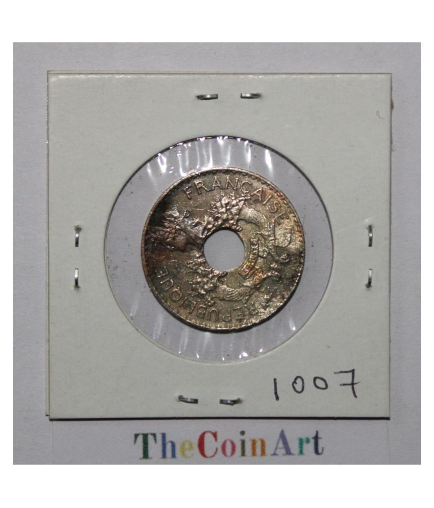     			# 1007 - 5  Cent  ( 1939 )  Republique  Francaise  Pack  of  1  Extremely  Rare  Coin ( The  Price  of  the  Coin  is  Low  Because  Their  Condition  is  Not  Good )