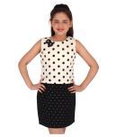 Cutecumber Pack of 1 Girls Georgette Top With Skirt ( Black )