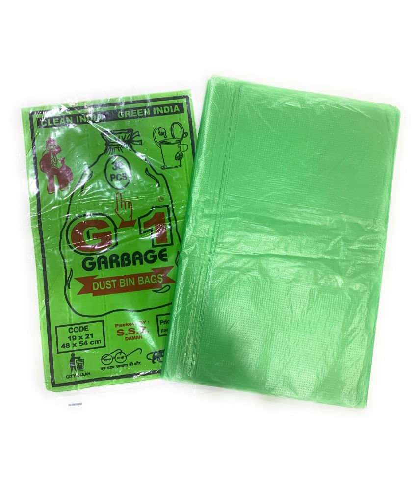     			G 1 Oxo-Biodegradable Garbage Bags, Medium (19 x 21 inches) - 30 bags/pack , Pack of 6