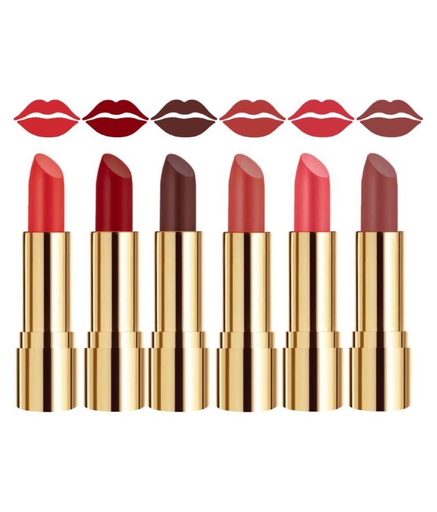     			Rythmx Daily Wear Bold Color Payoff Lipstick Creme Matte Multi Pack of 6 24 g