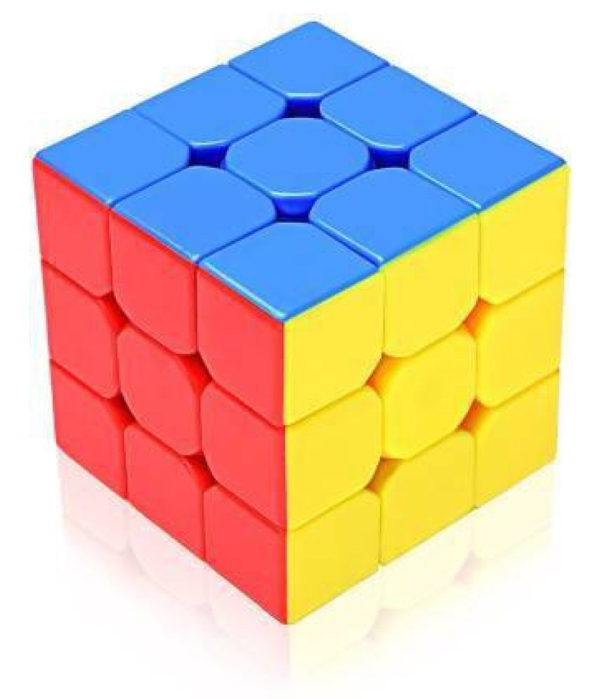 Stickerless 3x3x3 High Speed Magic Cube Puzzle Toy (1 Pieces)