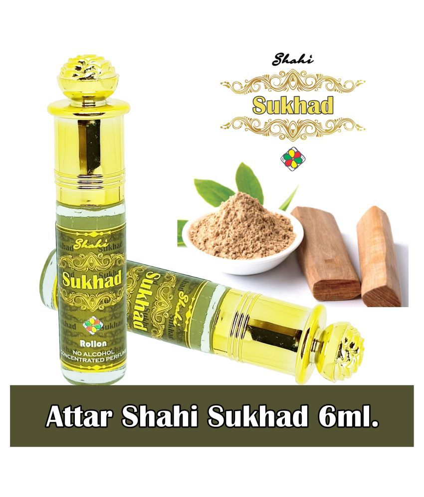     			INDRA SUGANDH BHANDAR - Shahi Sukhad Chandan Pure Mysore Sandalwood Fragrance 24 Hours Long Lasting Attar, 6ml